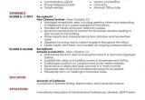 Resume format for Receptionist Job Unforgettable Receptionist Resume Examples to Stand Out