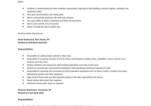 Resume format for Restaurant Job Restaurant Worker Resume Example Http topresume Info