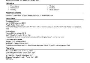 Resume format for Restaurant Job Restaurant Worker Resume Sample Worker Resumes Livecareer