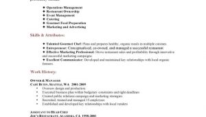 Resume format for Restaurant Job Sample Restaurant Resumes Restaurant Functional Resume