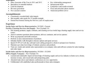 Resume format for Sales Job Best Inside Sales Resume Example Livecareer