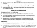 Resume format for Shipping Job Functional Resume Sample Shipping and Receiving