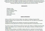 Resume format for Shipping Job Most Desirable Shipping and Receiving Resume Samples to