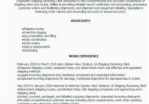 Resume format for Shipping Job Most Desirable Shipping and Receiving Resume Samples to