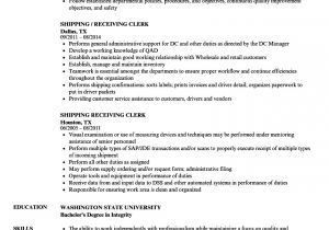 Resume format for Shipping Job Receiving Clerk Resume Sample Ipasphoto