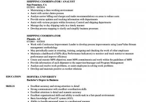 Resume format for Shipping Job Shipping Coordinator Resume Samples Velvet Jobs