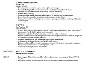 Resume format for Shipping Job Shipping Resume Samples Velvet Jobs