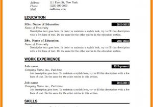 Resume format for Simple Graduate 5 Cv Template for Fresh Graduate theorynpractice