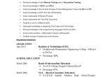 Resume format for software Tester Fresher Fresher Testing Cv
