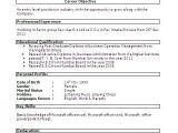 Resume format for Teacher Job In India Best Resume formats for India Download