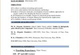 Resume format for Teacher Job In India Sample Resume for Teachers In India Pdf at Resume Sample