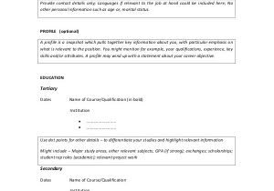 Resume format for Teacher Job Pdf Simple Resume format 9 Examples In Word Pdf