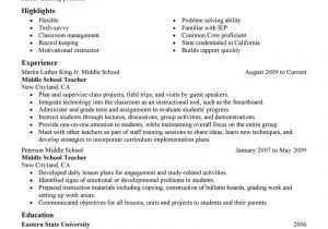 Resume format for Teaching Job In College Best Summer Teacher Resume Example Livecareer