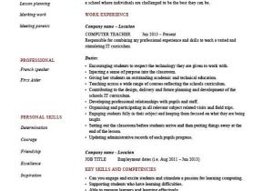 Resume format for Teaching Job In Engineering College Computer Teacher Resume Example Sample It Teaching