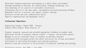 Resume format for Teaching Job In Engineering College Resume Samples Engineering Teacher Resume Sample