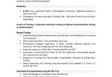Resume format for Testing Freshers 01 Testing Fresher Resume
