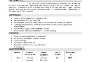 Resume format for Testing Freshers 10 software Testing Resume Samples for Freshers Riez