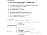 Resume format for Testing Freshers Fresher Testing Cv