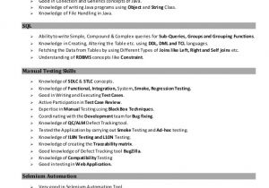 Resume format for Testing Freshers Naiyer Fresher Testing Resume
