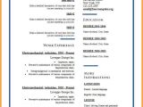 Resume format In English Word 6 English Resume Template Word Penn Working Papers