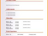 Resume format In Word Blank 7 Simple Blank Resume format Professional Resume List