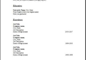 Resume format In Word Blank Free Blank Resume Examples Samples Free forms to Edit with