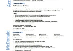 Resume format In Word for Accounts Manager 13 Account Manager Resume Templates Samples Examples