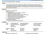 Resume format In Word for Admin Executive Free 8 Sample Administrative assistant Resume Templates
