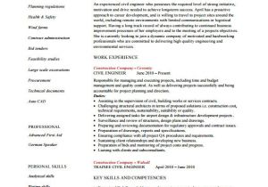 Resume format In Word for Civil Engineer Experienced Civil Engineer Resumes Resume Sample