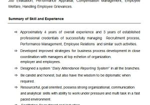 Resume format In Word for Hr Executive 21 Best Hr Resume Templates for Freshers Experienced