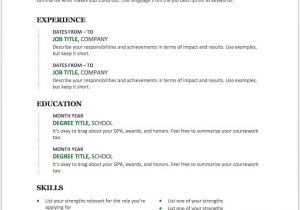 Resume format Word Example 25 Free Resume Templates for Microsoft Word How to Make