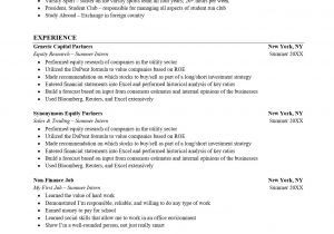 Resume format Word for Bank Investment Banking Ib Resume Word Template Download Free