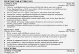 Resume format Word for Banking Sector Banking Resume Sample Resumecompanion Com Finance