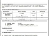 Resume format Word for Engineering Freshers A Resume format for Fresher Resume format Download