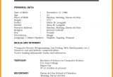 Resume format Word In Pdf 5 Cv Sample format Word theorynpractice