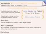 Resume format Word Size the Best Font Size and Type for Resumes