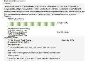 Resume format Word Teacher Resume In Word Template 24 Free Word Pdf Documents