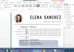 Resume format Word Youtube How to Align Objects In Resume Template Ms Word Youtube