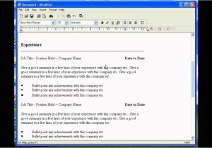 Resume format Wordpad Create A Resume In Wordpad Youtube