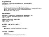 Resume Generator for Students First Job Resume Template