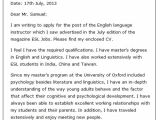 Resume In English for Job Application 7 English Job Application Letter format Penn Working Papers