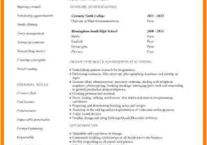Resume Model for Students 5 Cv Model Student theorynpractice