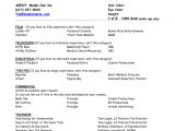 Resume Model for Students Resume for Child Actor Scope Of Work Template Acting