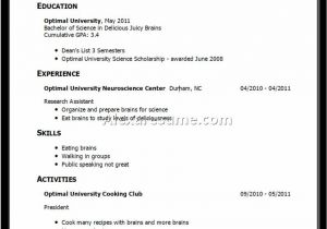 Resume No Experience Template Experience Resume Template Resume Builder