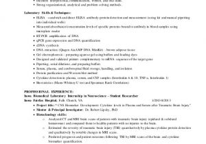 Resume Objective for Research Student Biomedical Research Resume