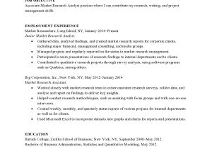 Resume Objective for Research Student Market Research Entry Level Resume Samples Templates