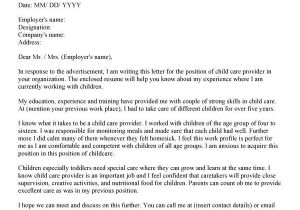 Resume Sample for Child Care Provider Child Care Provider Resume Template Resume Builder