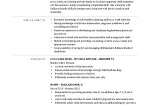 Resume Sample for Child Care Provider Resume for Child Care Provider Resume Ideas