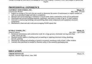 Resume Sample for Construction Worker 13 Luxury Sample Construction Resume Resume Sample Ideas