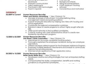 Resume Sample for Human Resource Position 7 Amazing Human Resources Resume Examples Livecareer
